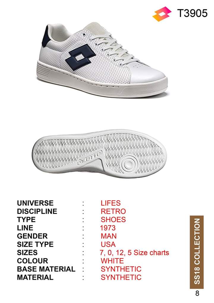 Lotto T3905 White Sports Sneakers For Men