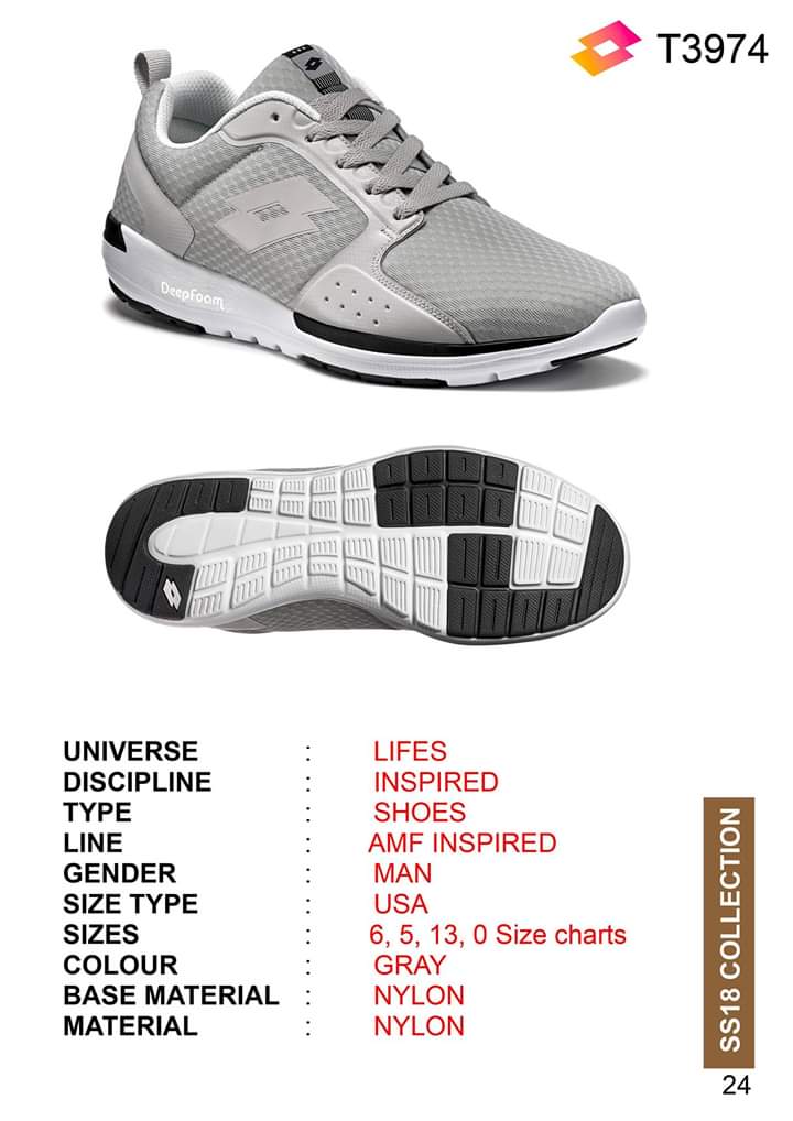 Lotto T3974 Grey For Men