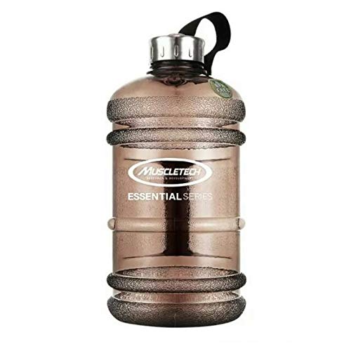 MuscleTech Water Gallon Bottle Jug Tank Container for Fitness Body Building Sports Outdoor Hiking Running Yoga 2.2 Litre Black